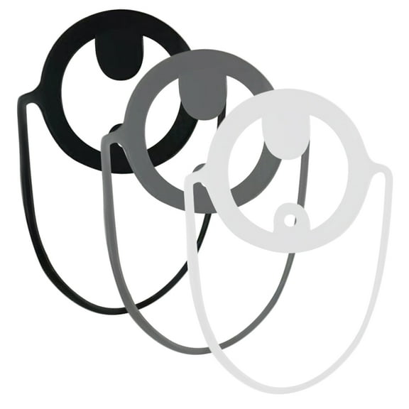 LOLIPPYY Set of 3 Silicone Coffee Cup Grips for Burn , Gray, Suitable for Daily Use by General Users