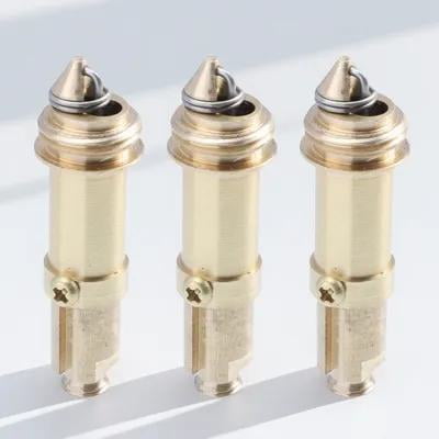 LOLIPPYY 3Pcs Sink Plug Drain Stopper Brass Golden Spring Mechanism Bathroom Maintenance