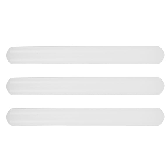 LOLIPPYY Set of 3 Small White Plastic Rolling Pins Nonstick Fondant and Dough Rollers for Kitchen Use