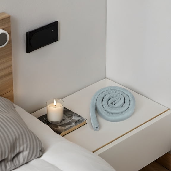 LOLIPPYY 3Pcs Soft Flexible Bed Wall Gap Filler Rods for Mattress and Sofa Space in Grey