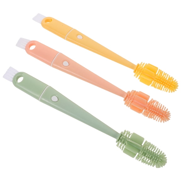 LOLIPPYY Set of Silicone Bottle Brushes for Deep and Thorough Kitchen Bottle Cleaning