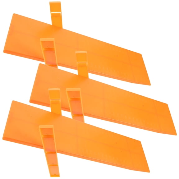 LOLIPPYY 3Pcs Student Slopes Science Kit for Physics Experiment with Plastic Slope Panels Orange
