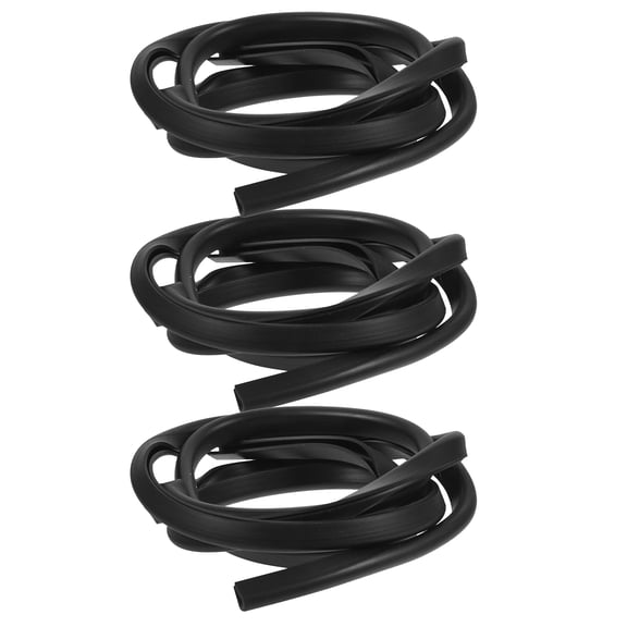 LOLIPPYY 3Pcs Sup Paddle Protection Strip Black PVC Paddle Edge Guard for Environment Use