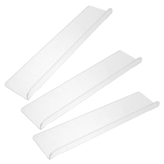 LOLIPPYY 3Pcs Transparent Acrylic Wall Mounted Floating Shelves for Home Organizing and Display