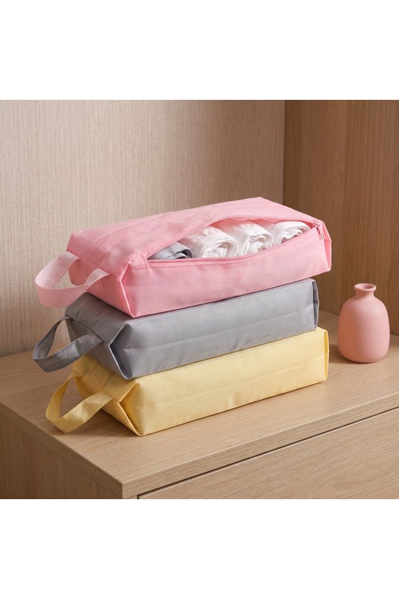 3Pcs Travel Socks Storage Bags for Packing Durable Polyester Organizer Pouches