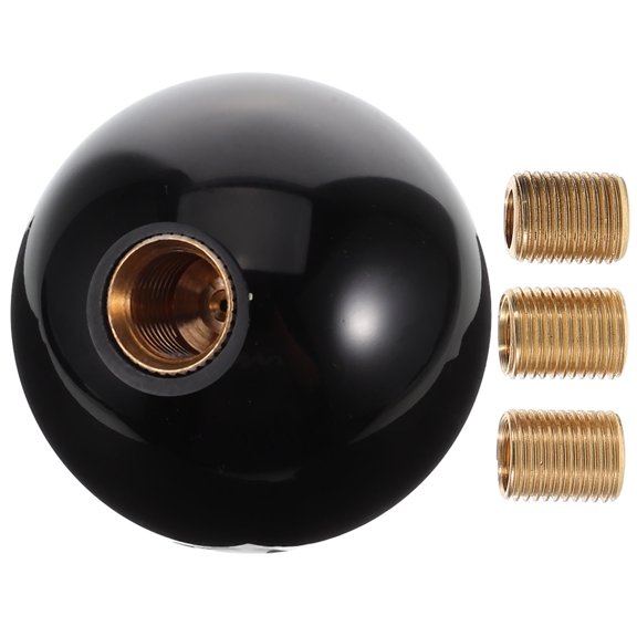 LOLIPPYY 3Pcs Universal Gear Shift Knob and Gaiter Set with Smooth Polished Metal and Easy Installation