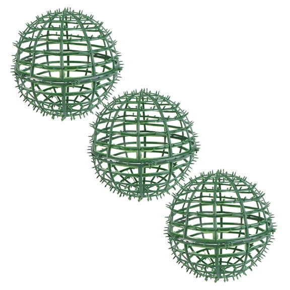 LOLIPPYY 3Pcs Versatile Green Plastic Flower Stand Support Frame for Artificial Plant Arrangements