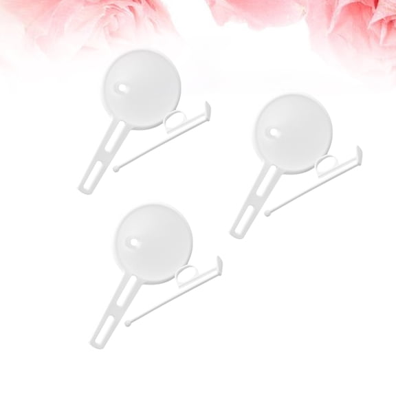 LOLIPPYY 3Pcs White Household Funnel Plastic Material Ideal for Home Kitchen Cream and Icing Use