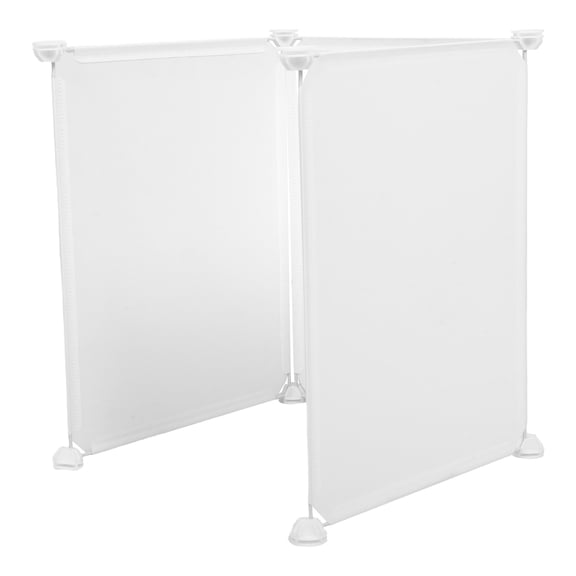 LOLIPPYY 3Pcs White Litter Box Splash Guard for Cat and Dog Enclosure Protects Floors and Walls