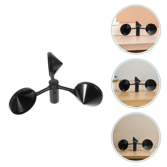 LOLIPPYY 3Pcs Wind Speed Measurement Device Metal Cup Anemometer for Weather Monitoring Outdoors