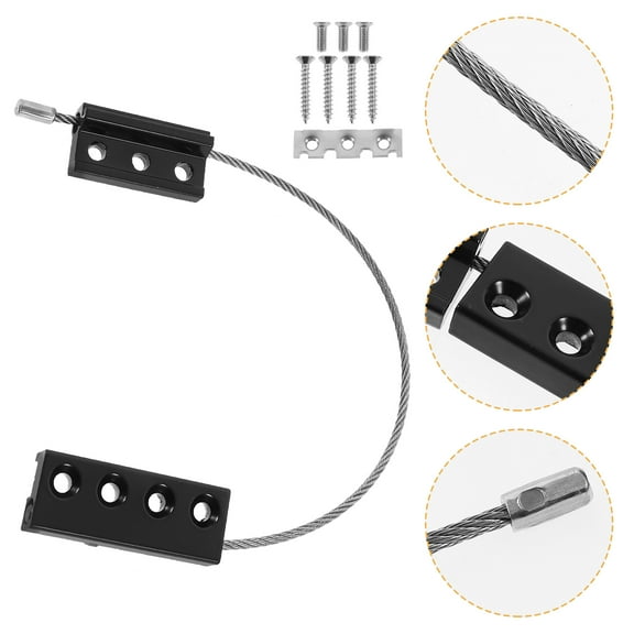 LOLIPPYY 3-Pack Black Aluminum Child Safety Window Locks for Double Hung Secure