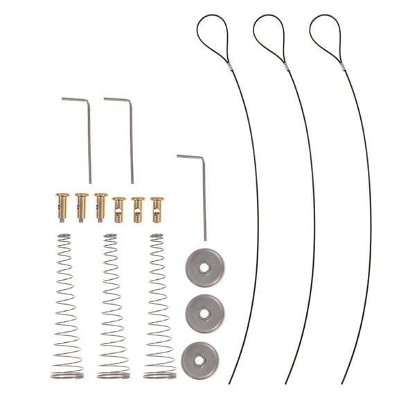 LOLIPPYY 3Sets Fence Gate Latch Cable Pull Spring Loaded for Metal and Wooden Garden Gate Hardware