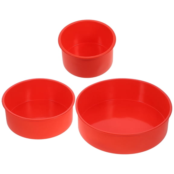 LOLIPPYY 3-Piece Cake Mold Set for Baking, Homemade Pudding, Desserts, and Kitchen Use, and Easy to Clean