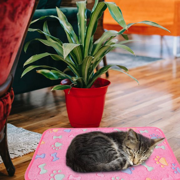 LOLIPPYY 3pcs Cooling Mat for Dogs Flannel Blanket Washable Reusable