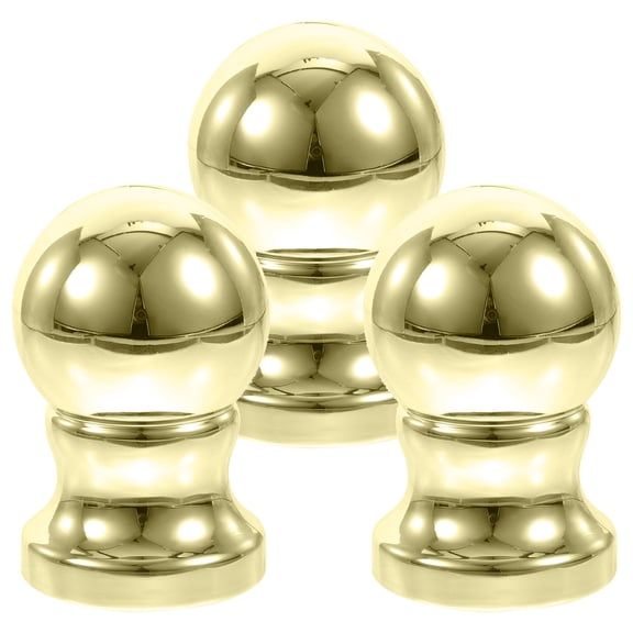 LOLIPPYY 3pcs Flag Pole Ball Topper Ornament: Swivel Flagpole Finial Ball - Flag Pole End Cap Accessories Topper For Indoor Flagpole Outdoor Festival Decor