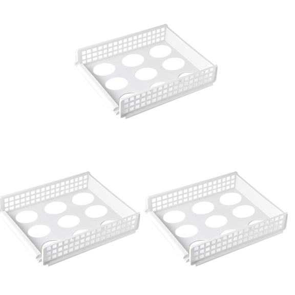 LOLIPPYY 3-Pack Large Folding Garment Boards for Clothes Organization, Plastic Stacking Storage, Hollow Wardrobe Organizer, White
