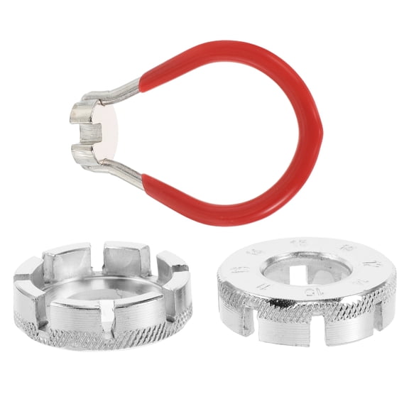 LOLIPPYY 3pcs Hand Tool Bicycle Spoke Wrench Silver For Cyclists And Bike Repair Shops