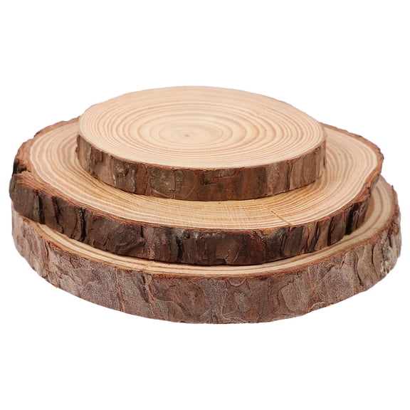 LOLIPPYY 3pcs Heat-resistant Coasters Brown Cedar Cup Coasters for Dining Home Decor