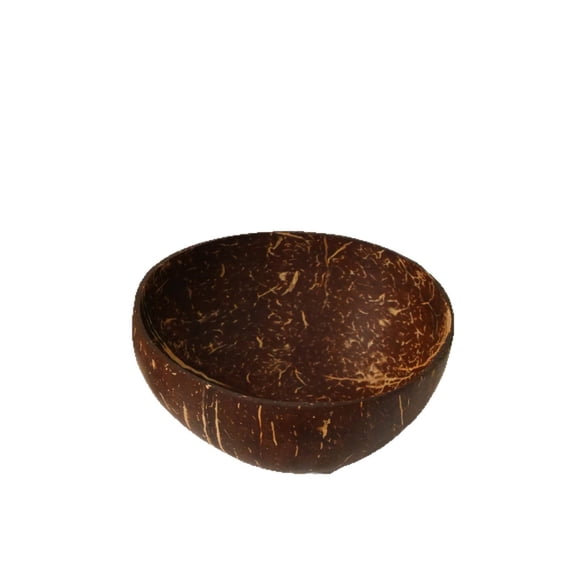 LOLIPPYY Set of 3 Natural Coconut Shell Serving Bowls - Fruit Salad, Snacks, Candy Dish, Key Holder, Dessert & Yogurt Containers