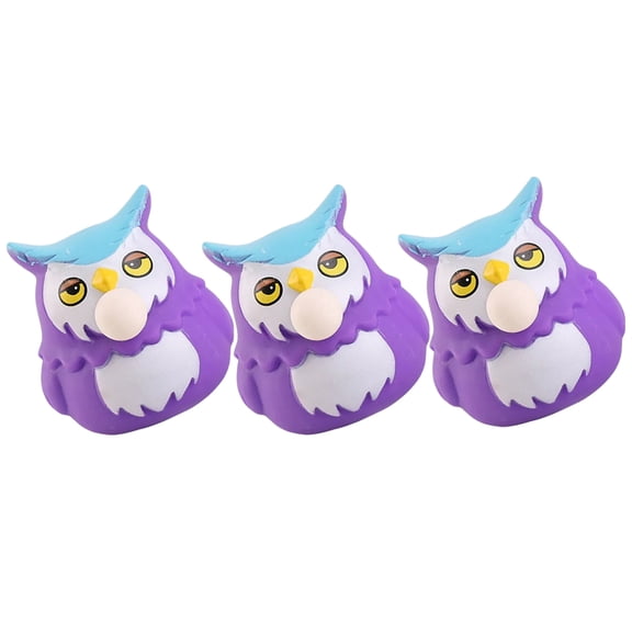LOLIPPYY 3-Pack Owl Squeeze Toys for , Reduction, Festival, Party, and Home Use PVC Material