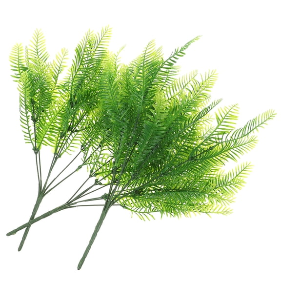 LOLIPPYY Set of 3 Artificial Potted Plants Green Faux PVC Decor for Wedding and Home Decoration