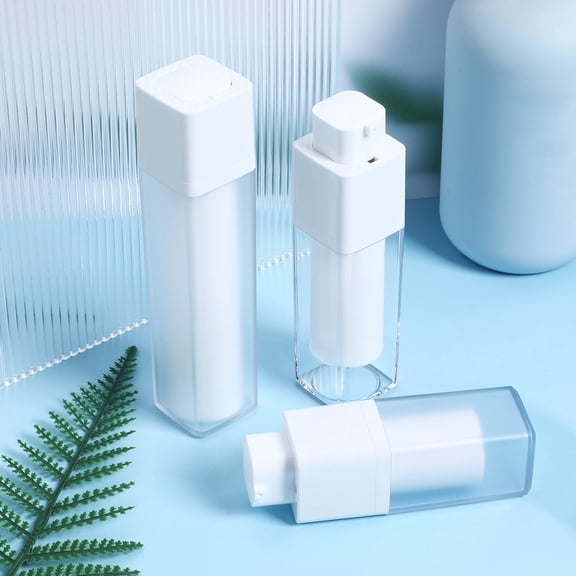 LOLIPPYY 3pcs Refillable Airless Bottles Travel Friendly Lotion Dispenser for Skincare Durable Precise Control