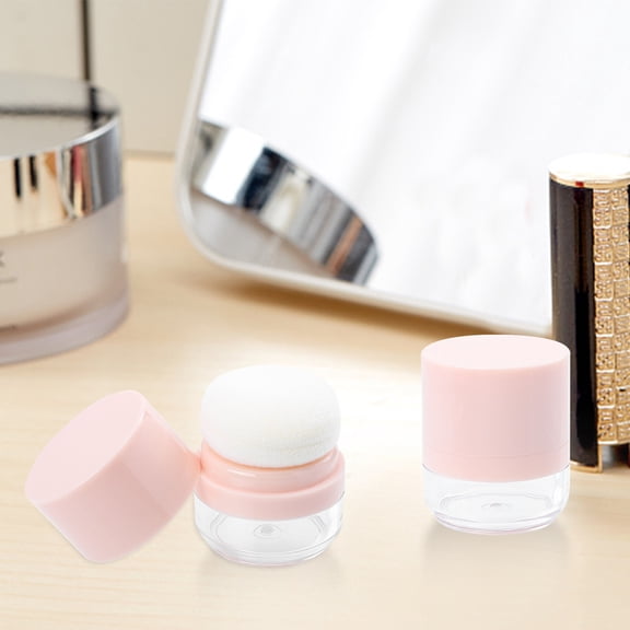 LOLIPPYY 3pcs Travel Makeup Container Refillable Powder Case for Women Daily Use