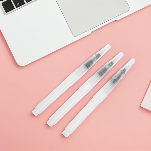 LOLIPPYY 3pcs Watercolor Pens For Artists With Ergonomic Design For Painting During Travel In White Color