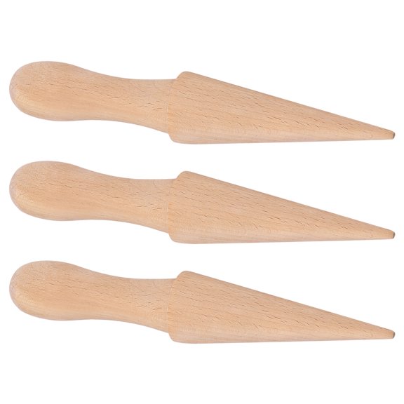 LOLIPPYY Wooden Waffle Cone Roller for Kitchen Use, Beige Nonstick Baking Tool