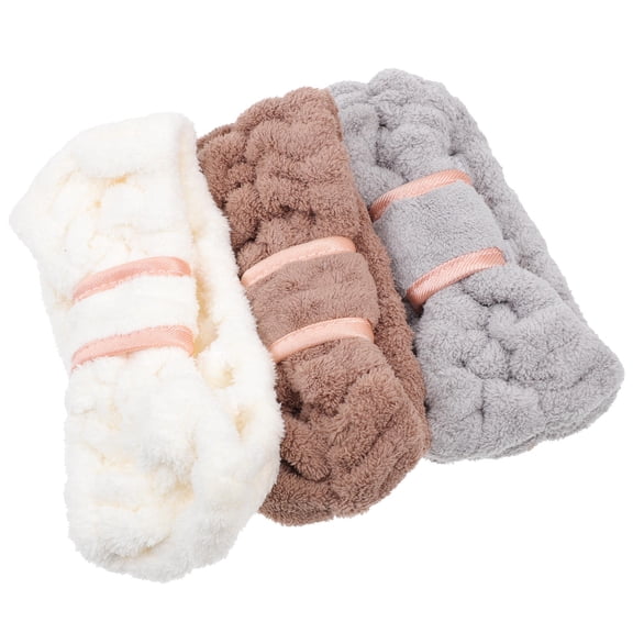 LOLIPPYY 3pcs Yoga Headbands for Women's Hair in Assorted Fleece