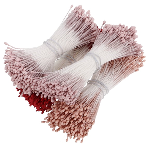 LOLIPPYY 4 Bundles Flower Core Thread with Matte Finish for DIY Crafting Assorted Color