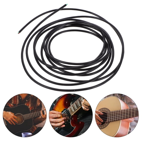 LOLIPPYY 4 Core Shielded Wire Black Guitar Hookup Wire Tinned Copper Noise Reduction Use