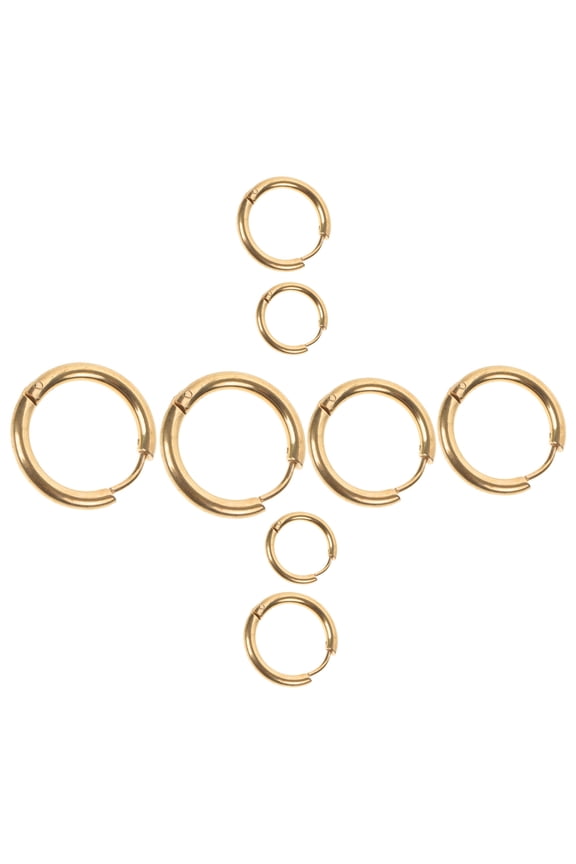 4 Pairs Small Hoop Earrings For Women Aesthetic Ear Jewelry Polished Versatile Circle Design For Any Occasion