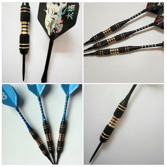 LOLIPPYY 4 Pcs Dart Barrels with Grip for Professional Use