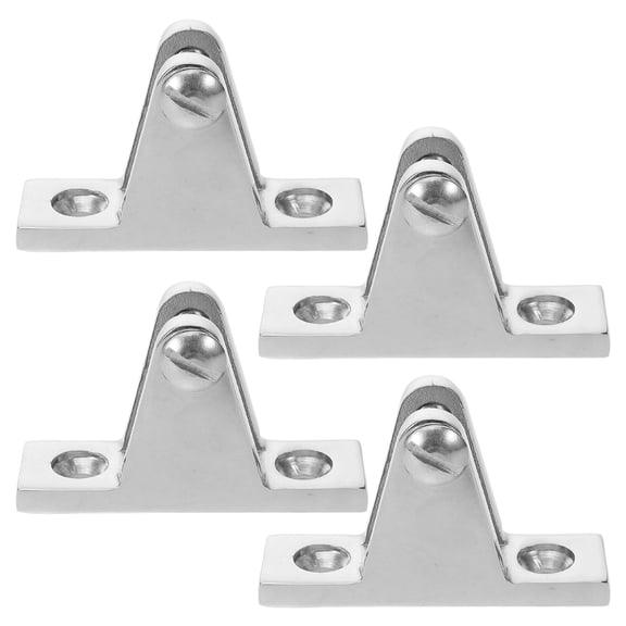 LOLIPPYY 4 Pcs Stainless Steel Deck Hinges Hinge Side Mount Boat Deck Hinge