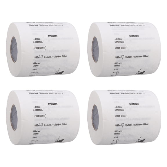 LOLIPPYY 4 Rolls Toilet Paper with Unique Chemical Physics Formula Design, Funny and Soft Bathroom Tissue