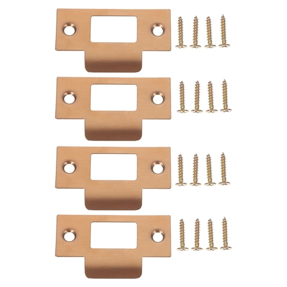 LOLIPPYY Door Lock Accessories Set Deadbolt Plates Stainless Steel and Plastic for Security