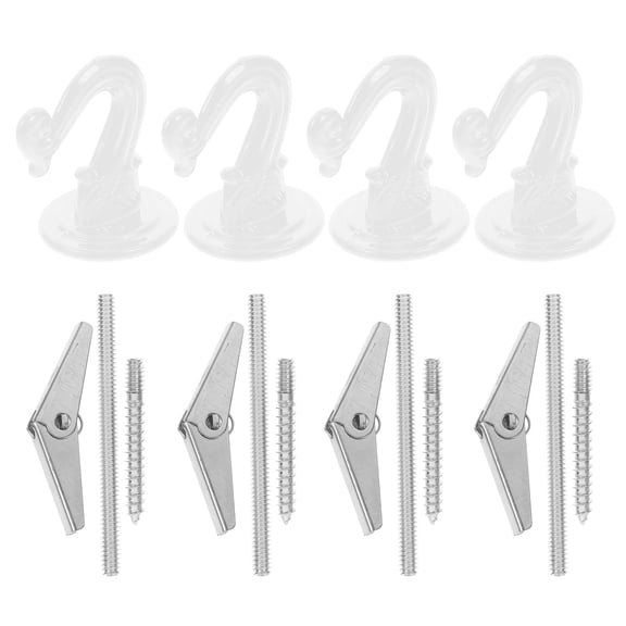 LOLIPPYY 4 Sets of Ceiling Wall Hook Ceiling Planter Hooks Zinc Alloy for Decoration Gardeners Office Use