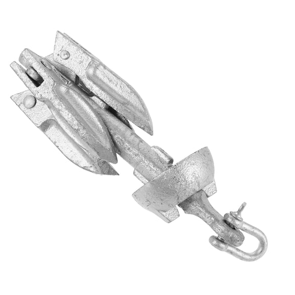 LOLIPPYY 4 Tins Folding Anchor For Docking Outdoor Adventure With Durable Silver Steel 1Set