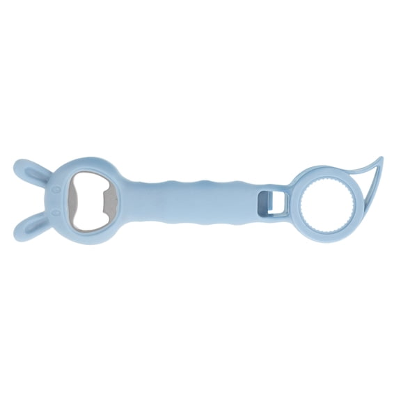 LOLIPPYY 4-in-1 Can Opener Tool with PP Steel, Ergonomic Grip, and Multi-Function Kitchen Gadget Design