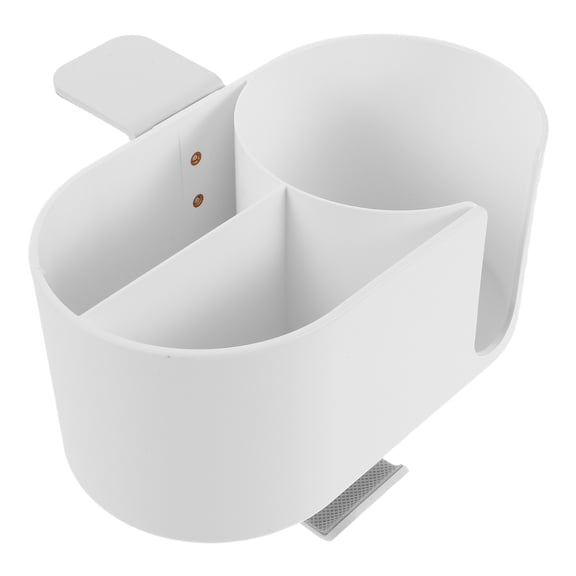 LOLIPPYY 4 in 1 White Cup Organizer and Storage Stand with Headphone Hook and Pen Holder