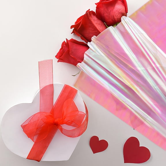 LOLIPPYY 40 Sheets Colored Cellophane Sheets Birthday Synthetic Material for Craft Projects Modern Style