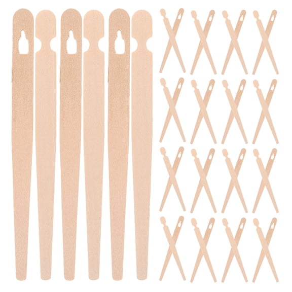 LOLIPPYY 400 x Wooden Serving Tongs Wood Disposable Usage For Everyday Use Khaki