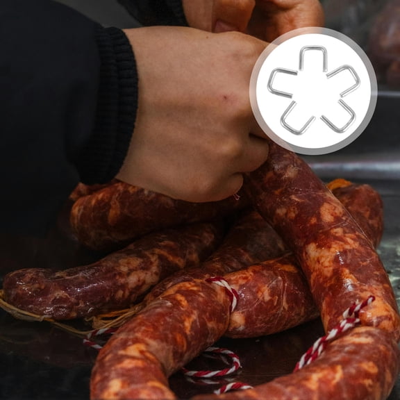 LOLIPPYY 4000Pcs U Shape Sausage Clipper Clips Silver Aluminum for Secure Sausage Casing Sealing