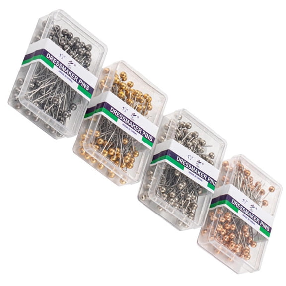 LOLIPPYY 400-Piece Colored Sewing Pins, Lightweight and for Wedding, Crafting, and Decorative Projects