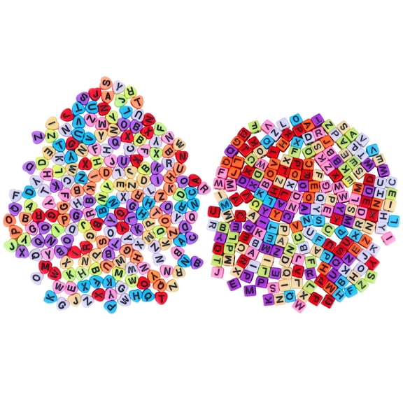 LOLIPPYY 400 Pieces Acrylic Letter Beads in Assorted Colors for Custom Jewelry Making and Bracelet Crafts