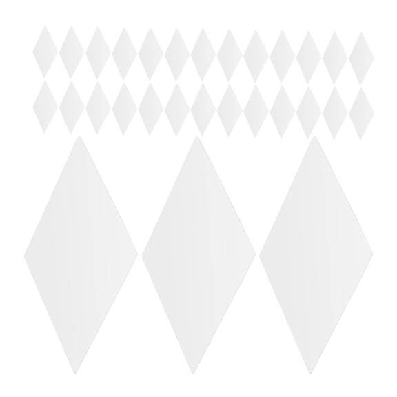 LOLIPPYY White Patchwork Templates for Sewing Beginners and Experts 400Pcs