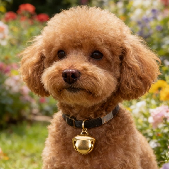 LOLIPPYY 400Pcs Vintage Golden Bells for Dog Collar Small Lightweight Clear Sound Accessories