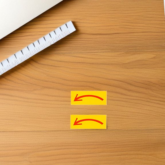 LOLIPPYY 40PCS Removable Adhesive Label Yellow PVC Simple Design Labels for Warehouse Malls