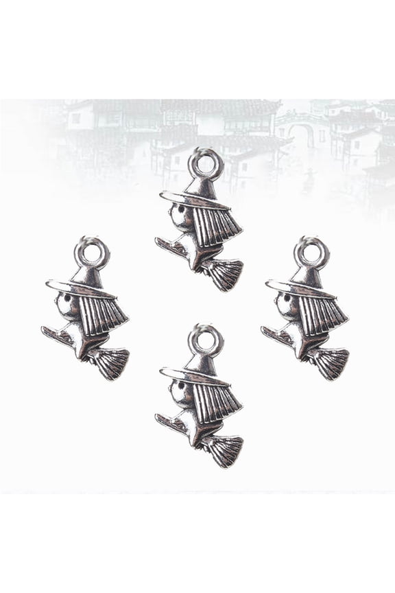 40Pack Antique Silver Jewelry Pendants Mixed Charm Necklaces for Mothers Gifting